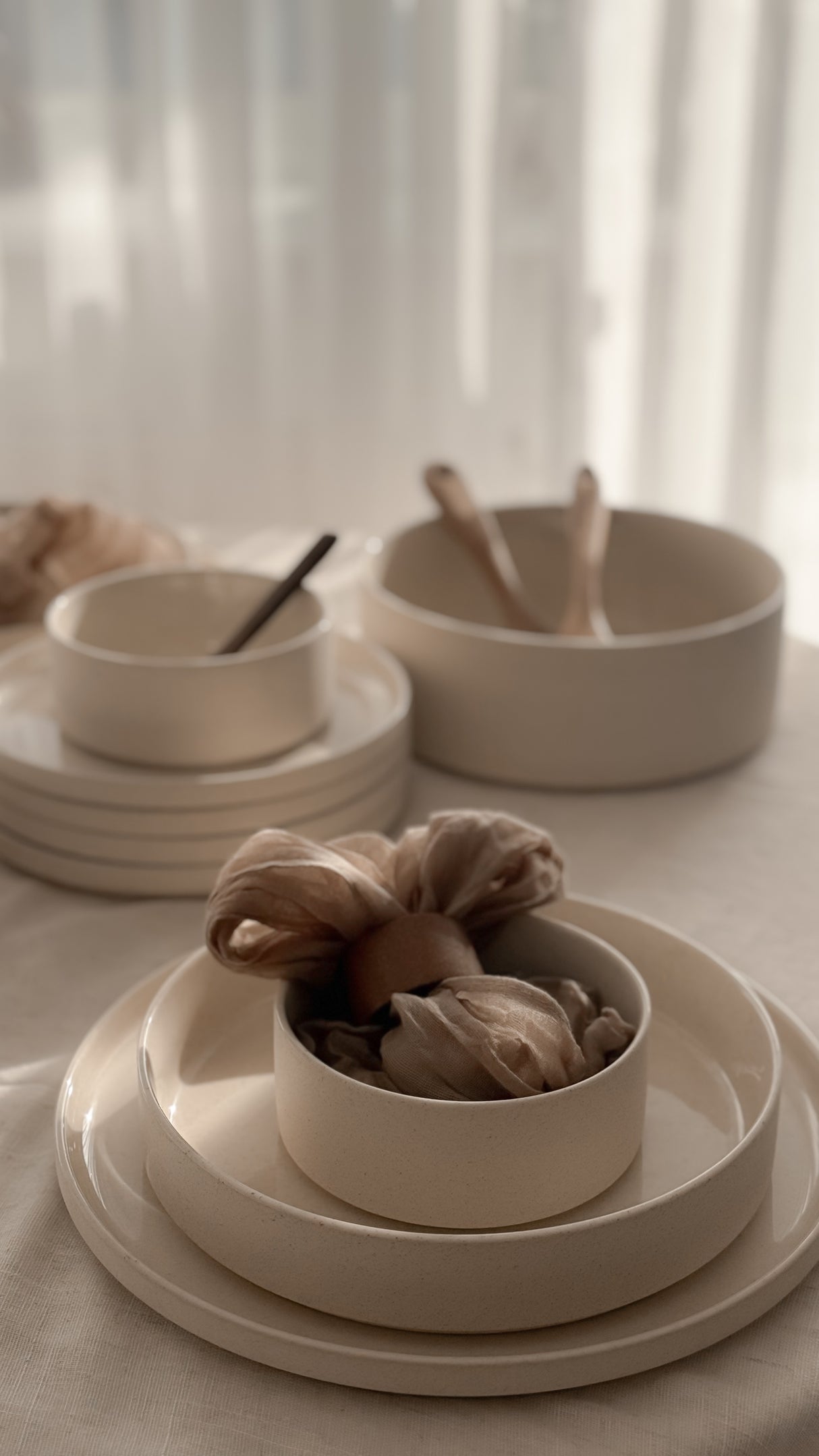 Granit Beige Teller-Set 25-teilig