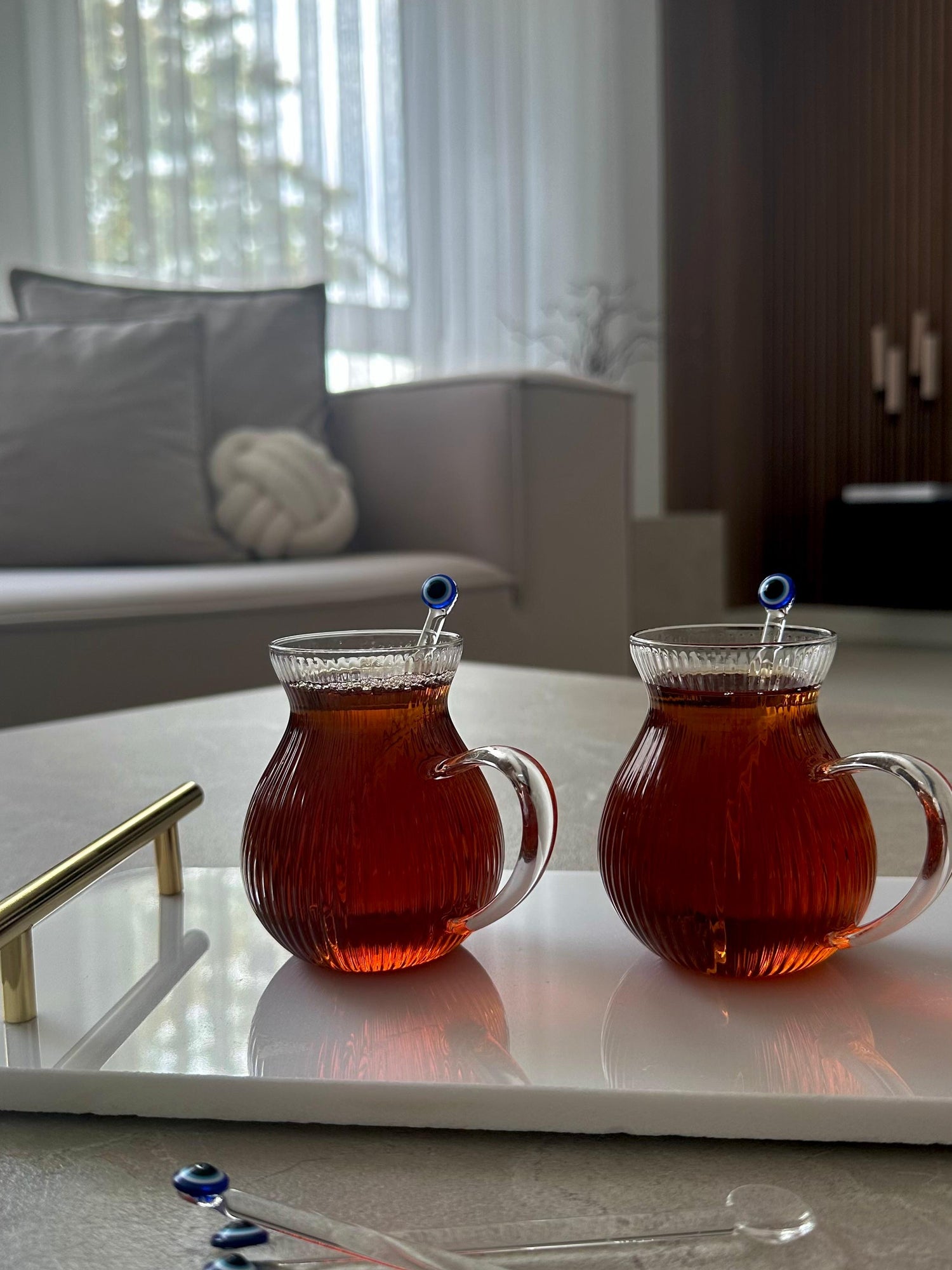 Riffle Tee Glas mit Henkel 6er Set