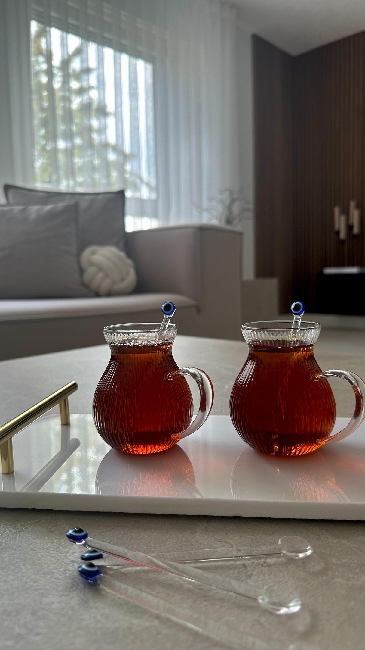 Riffle Tee Glas mit Henkel 6er Set