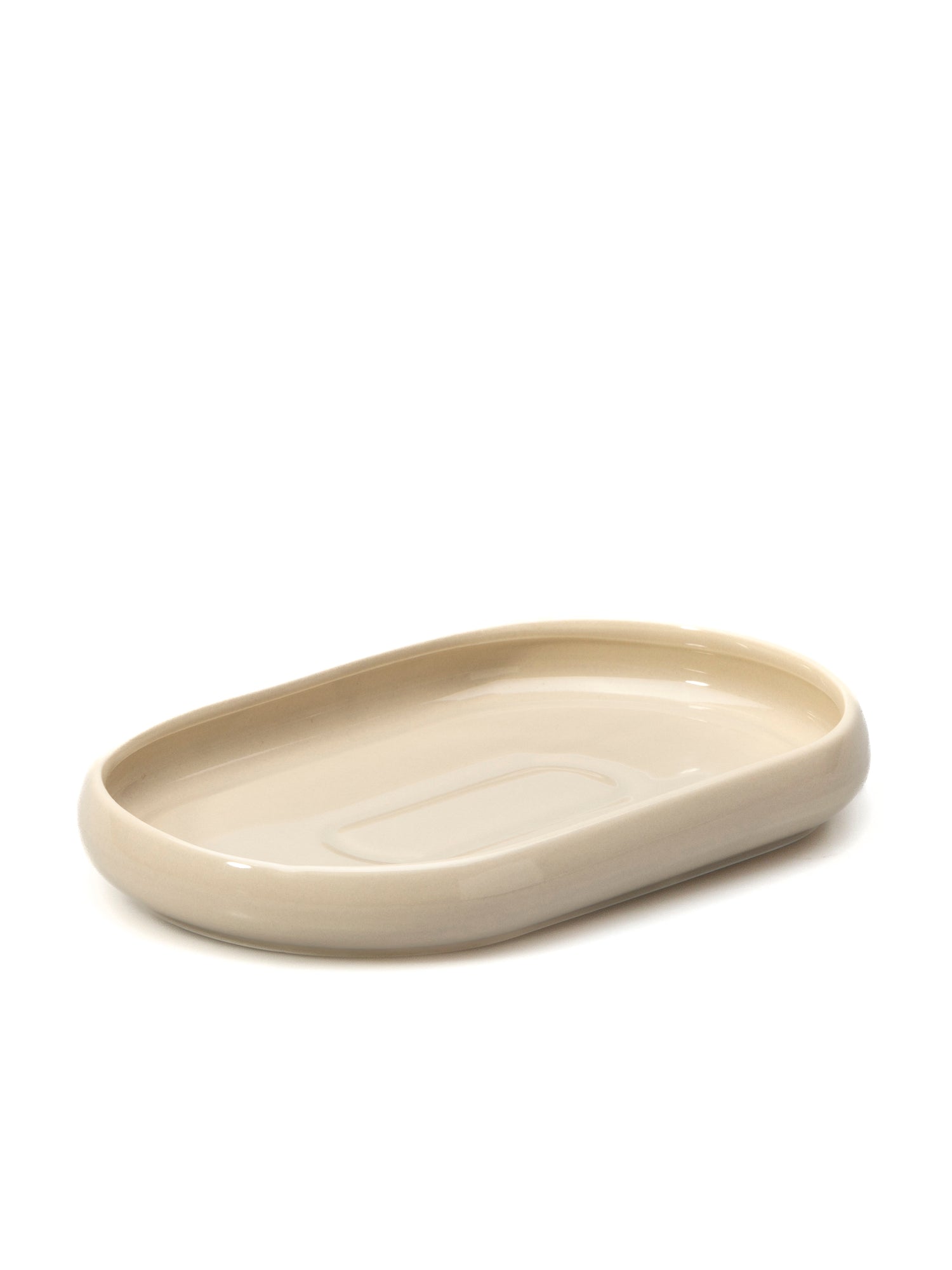 Bondy Beige ovale Servierplatten 3er Set 20,8 x 13,3 cm