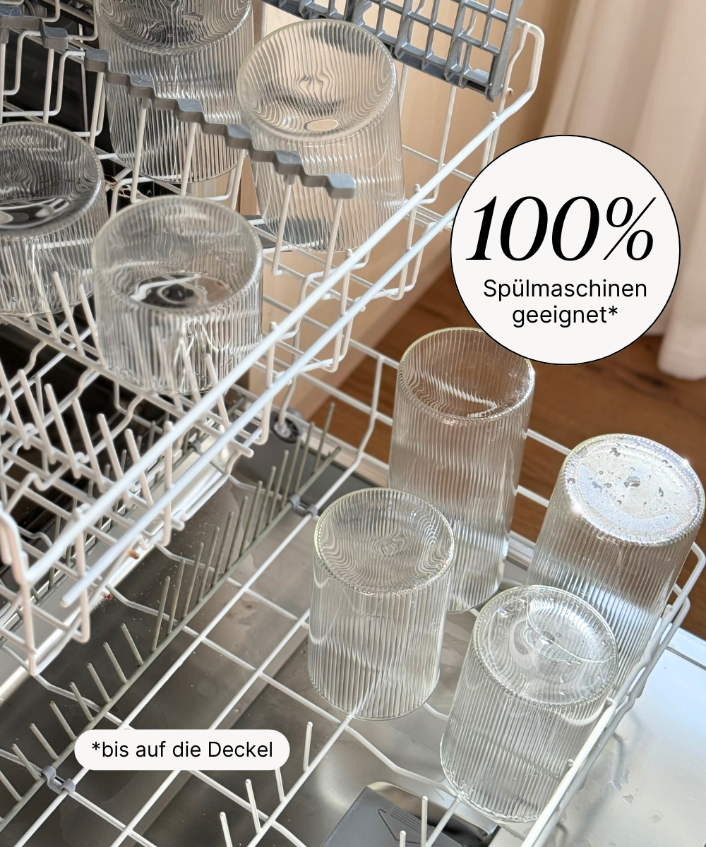 Vorratsgläser Stripe Akaziendeckel 2er Set