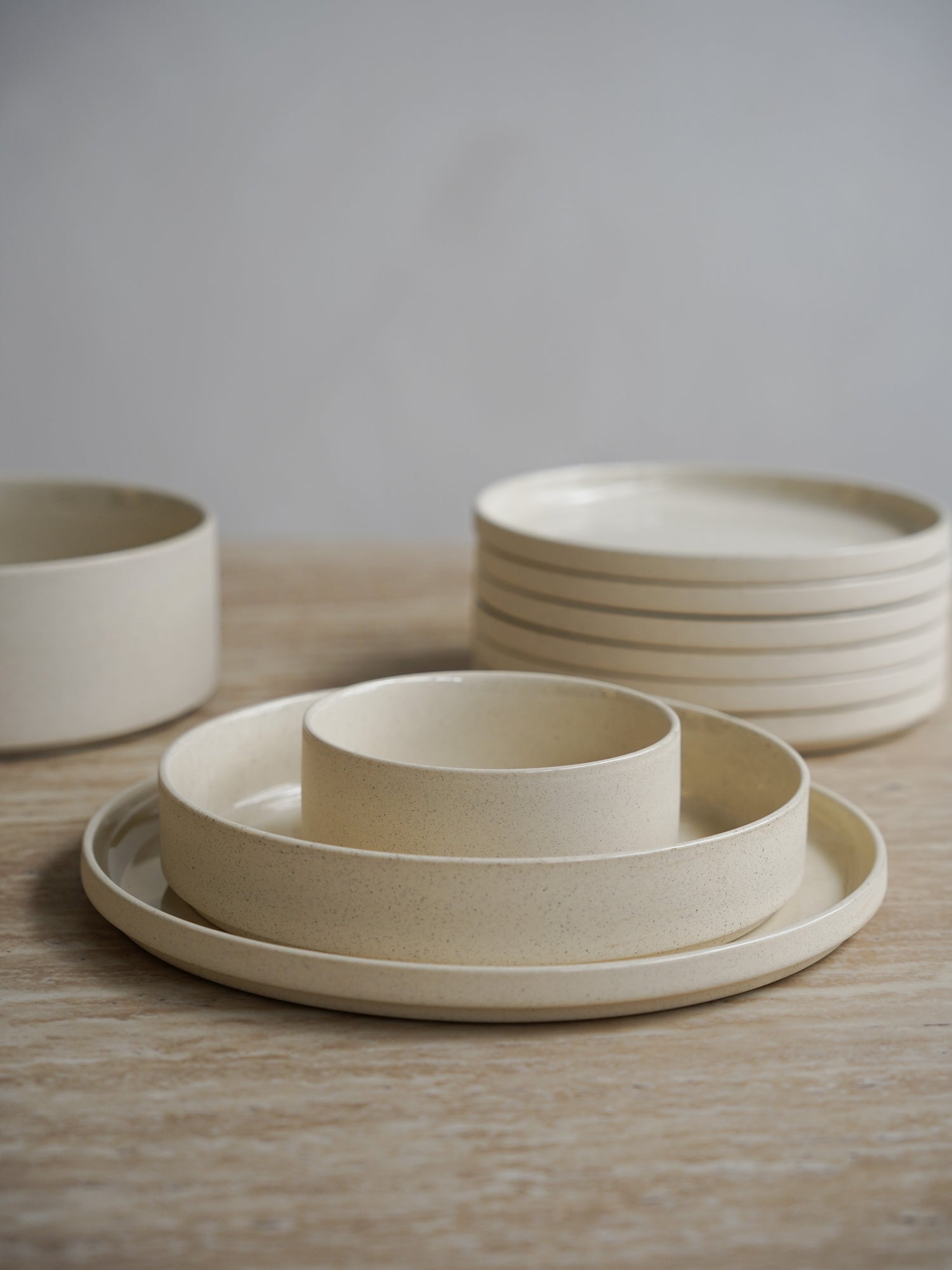 Granit Beige Teller-Set 25-teilig