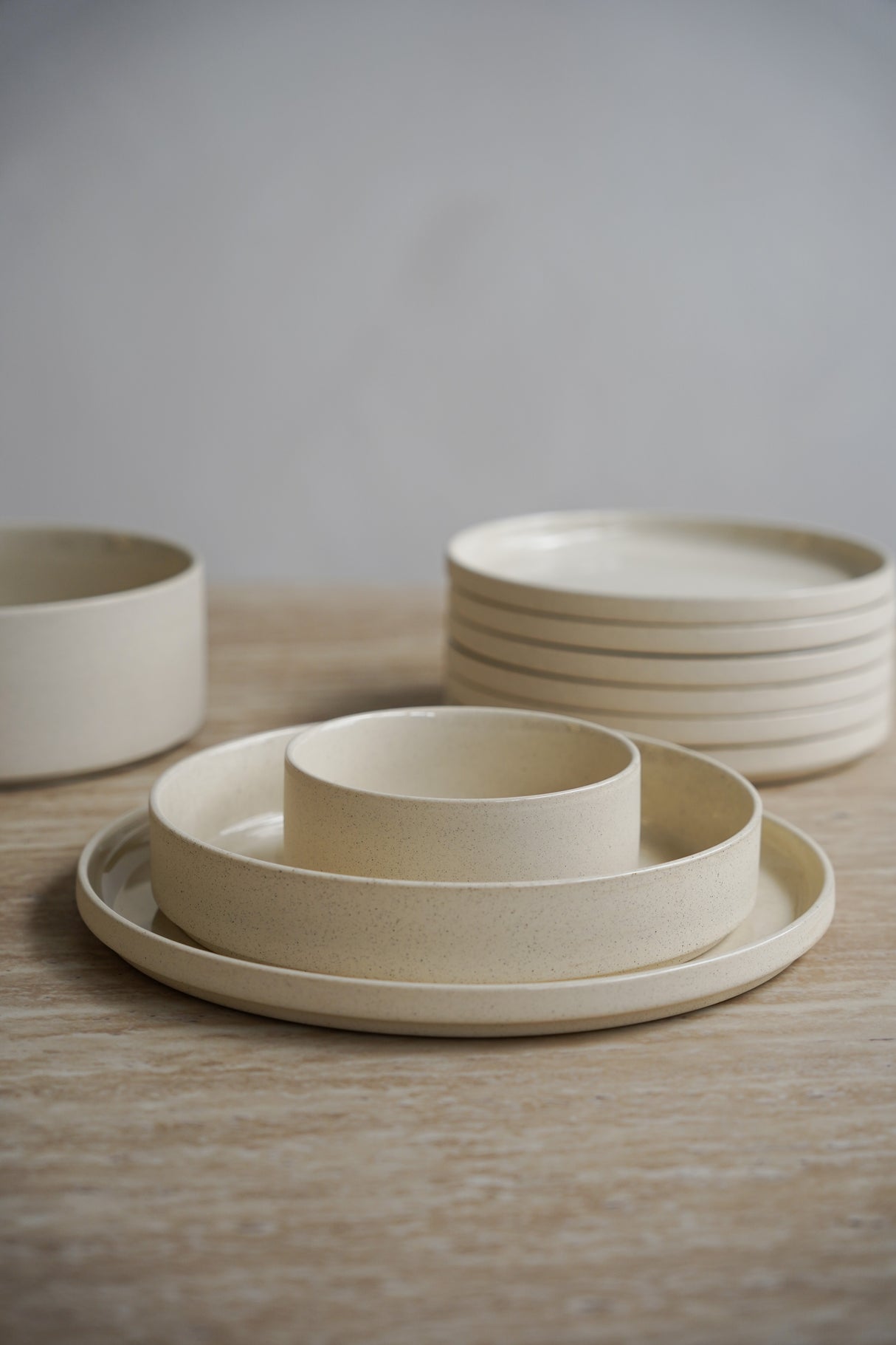 Granit Beige Teller-Set 25-teilig