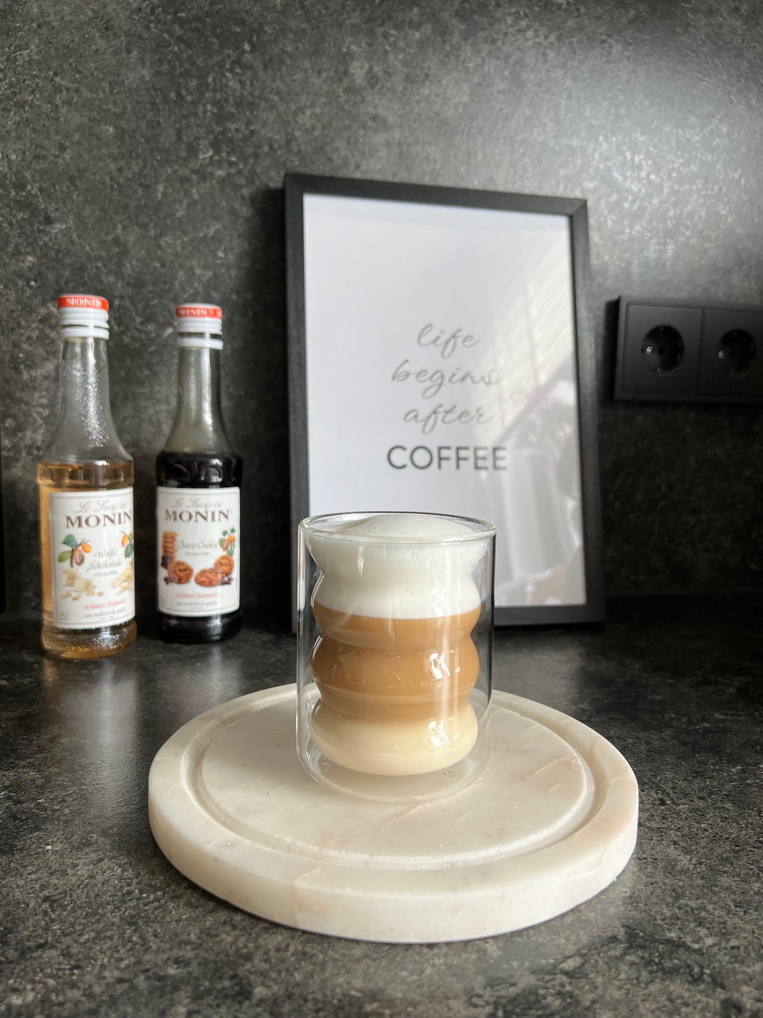 Wave Doppelwand Kaffeeglas 2er Set