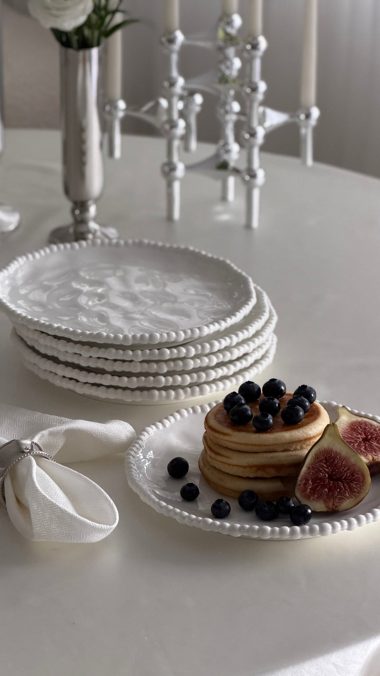 Pearly White Kuchenteller 6er Set