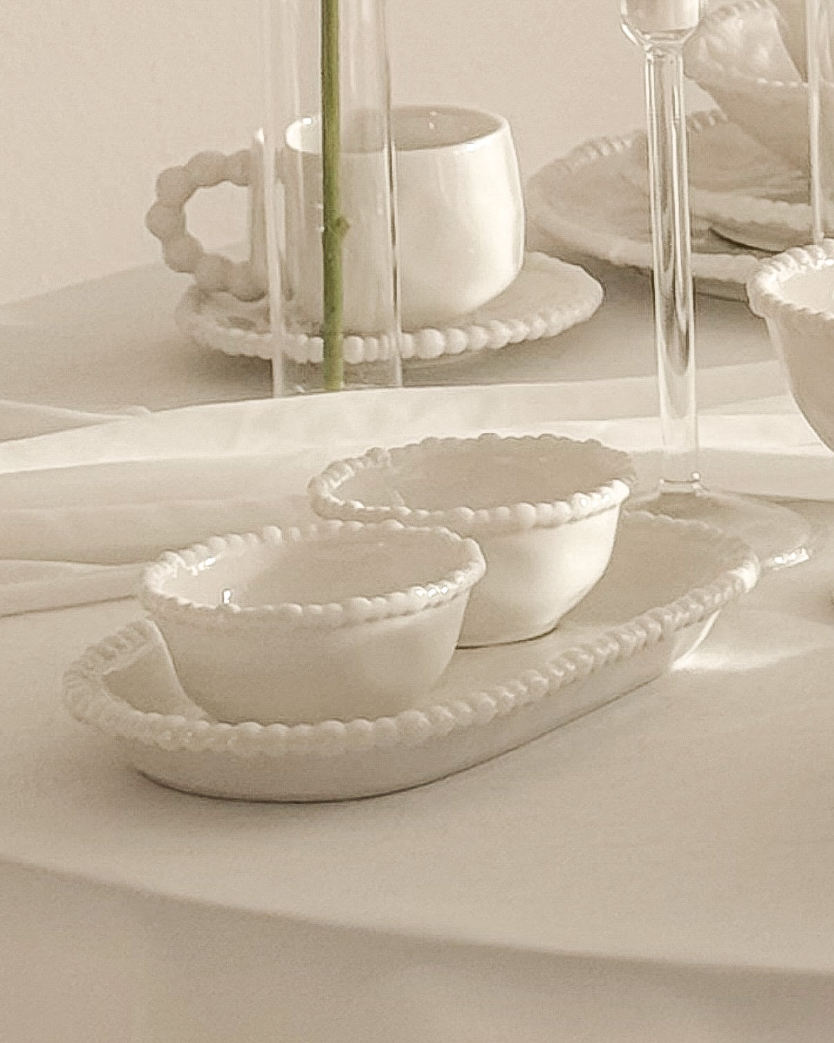 Pearly White Dipschalen 6er Set