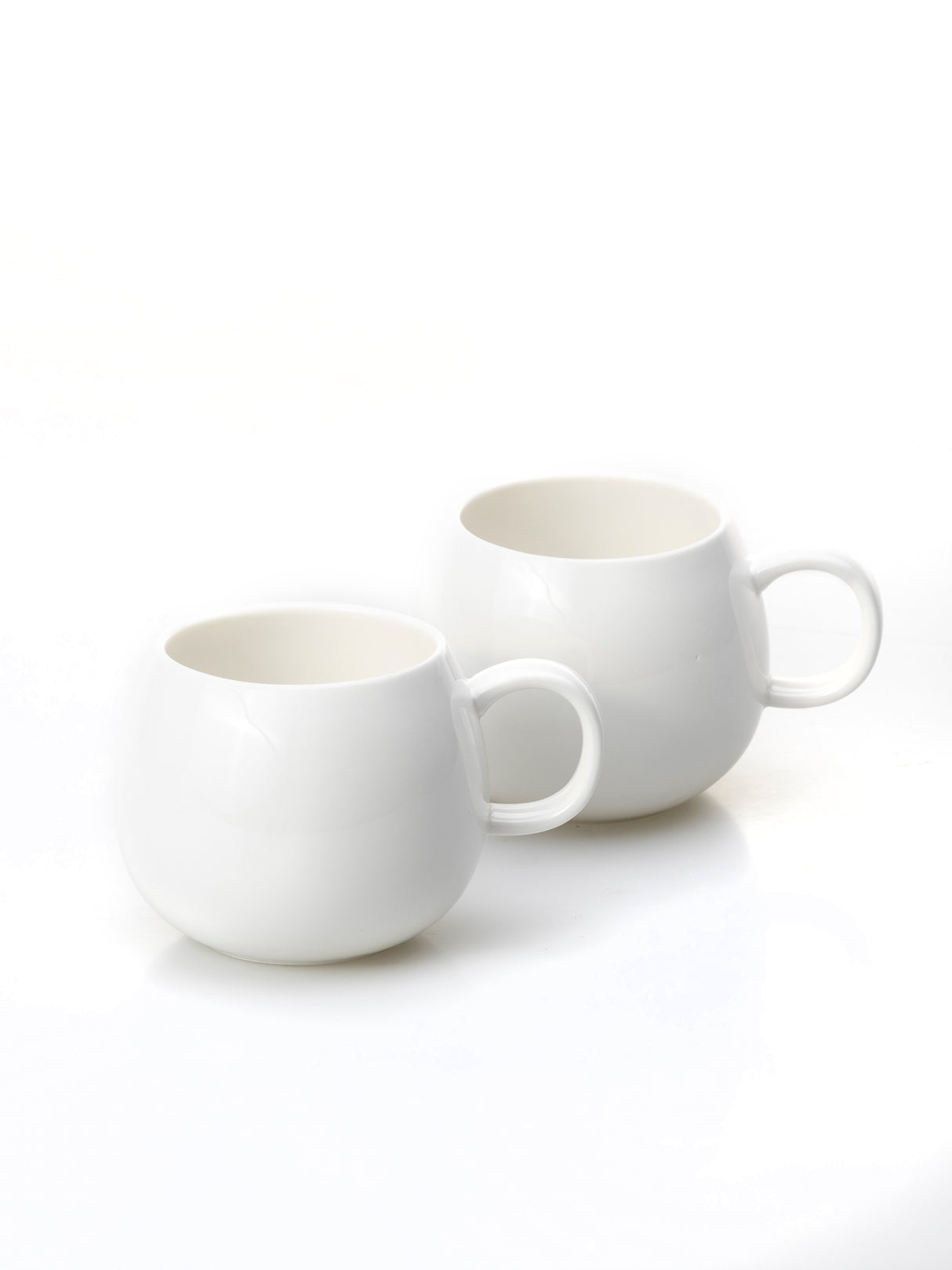 Bondy White Große Kaffee Tassen 2er Set