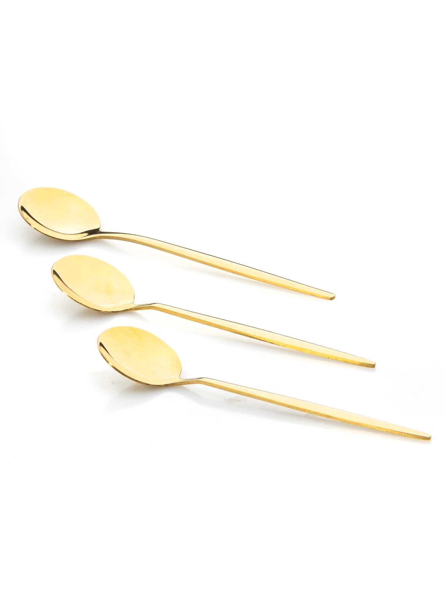 Gold Tee Löffel Round 6er Set