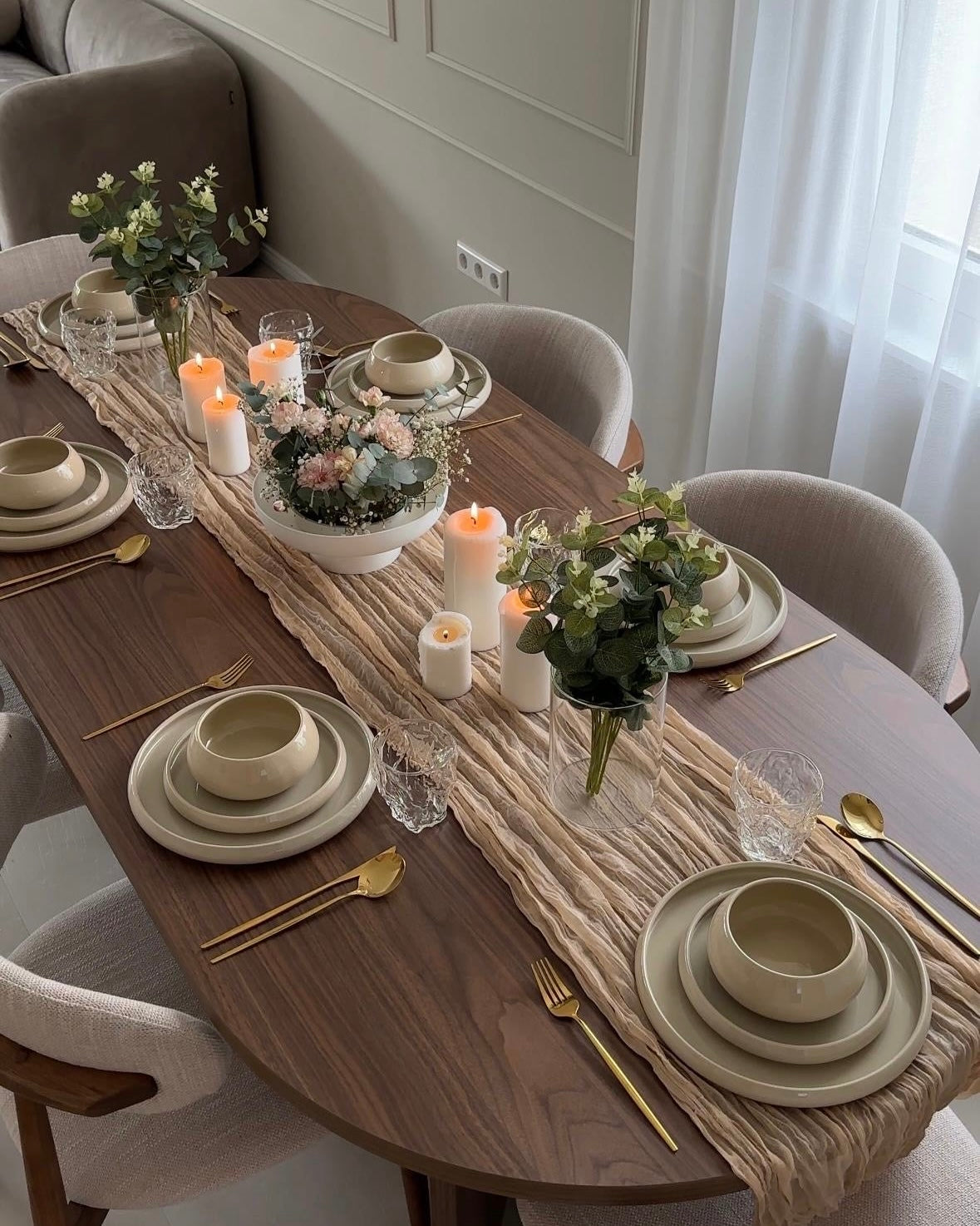 Bondy Beige Teller-Set 25-teilig