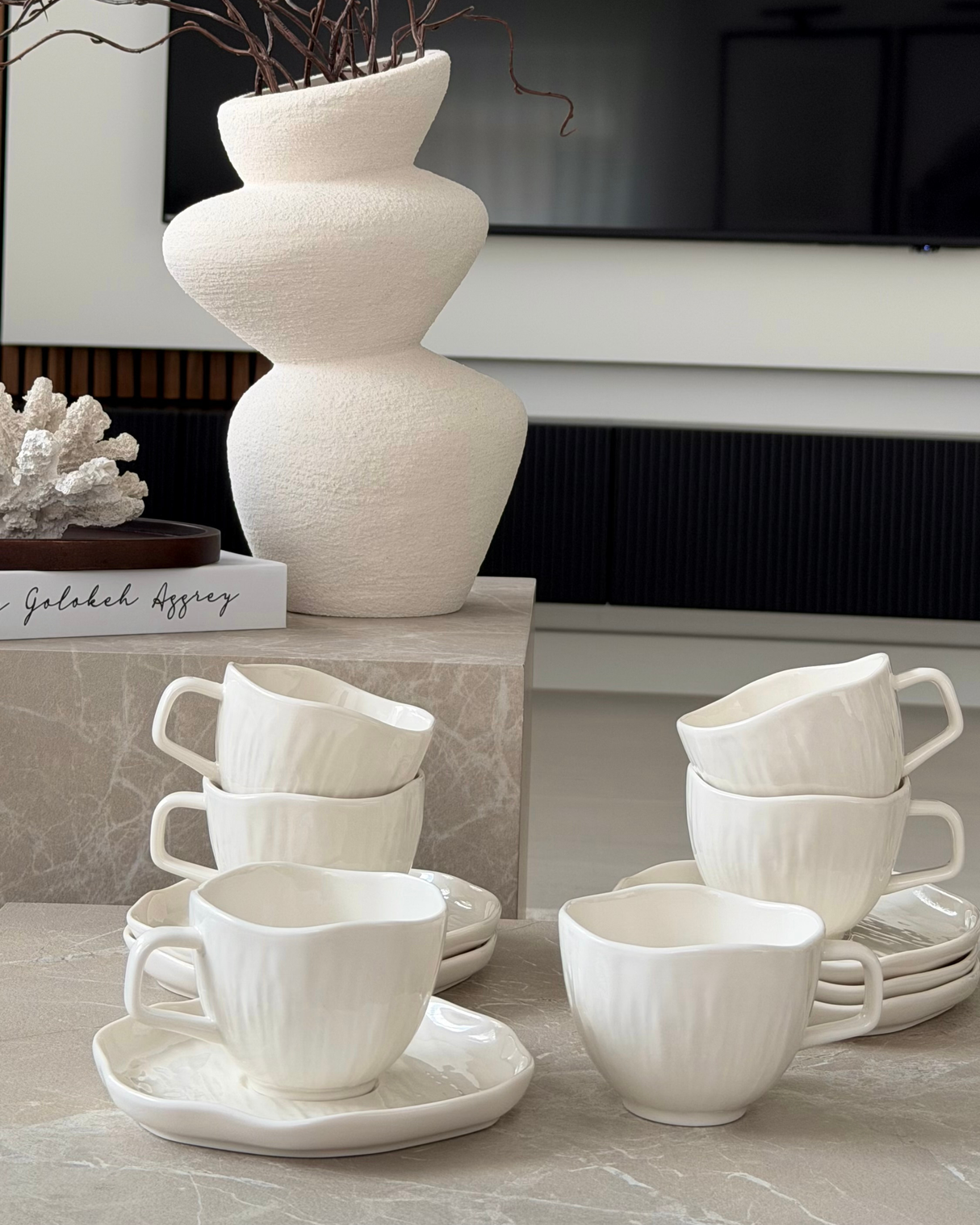 Cermico White Kaffee-Set