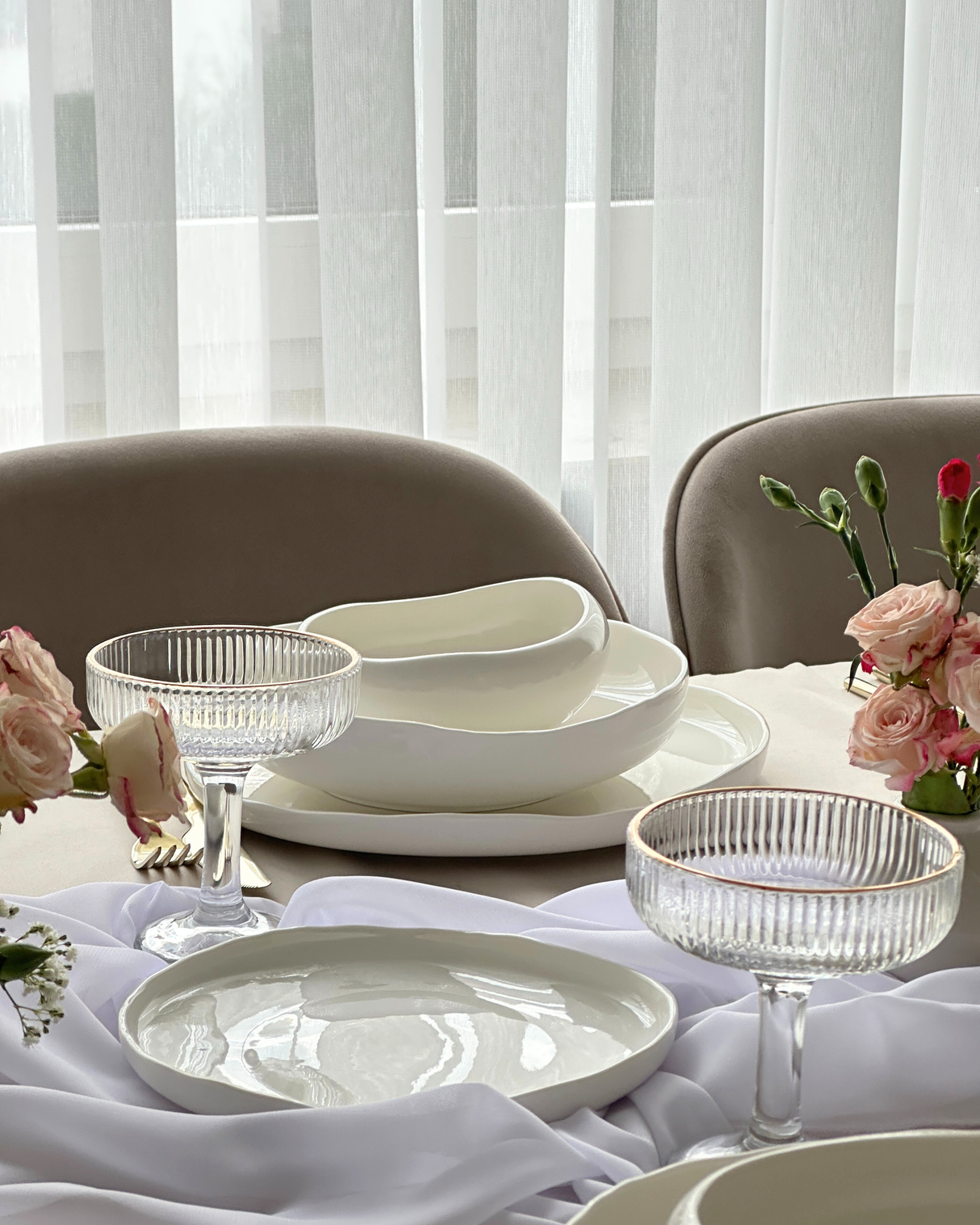 Barles White 25-Teiliges Geschirrset