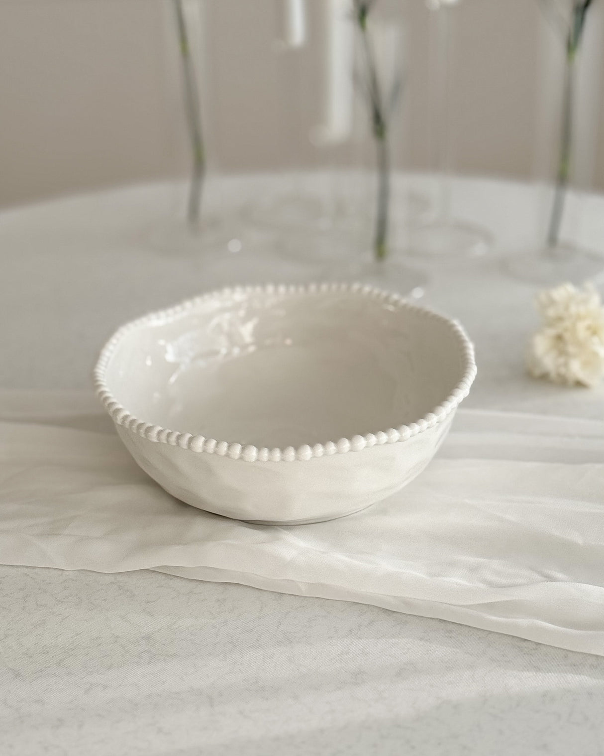 Pearly White Obstschale