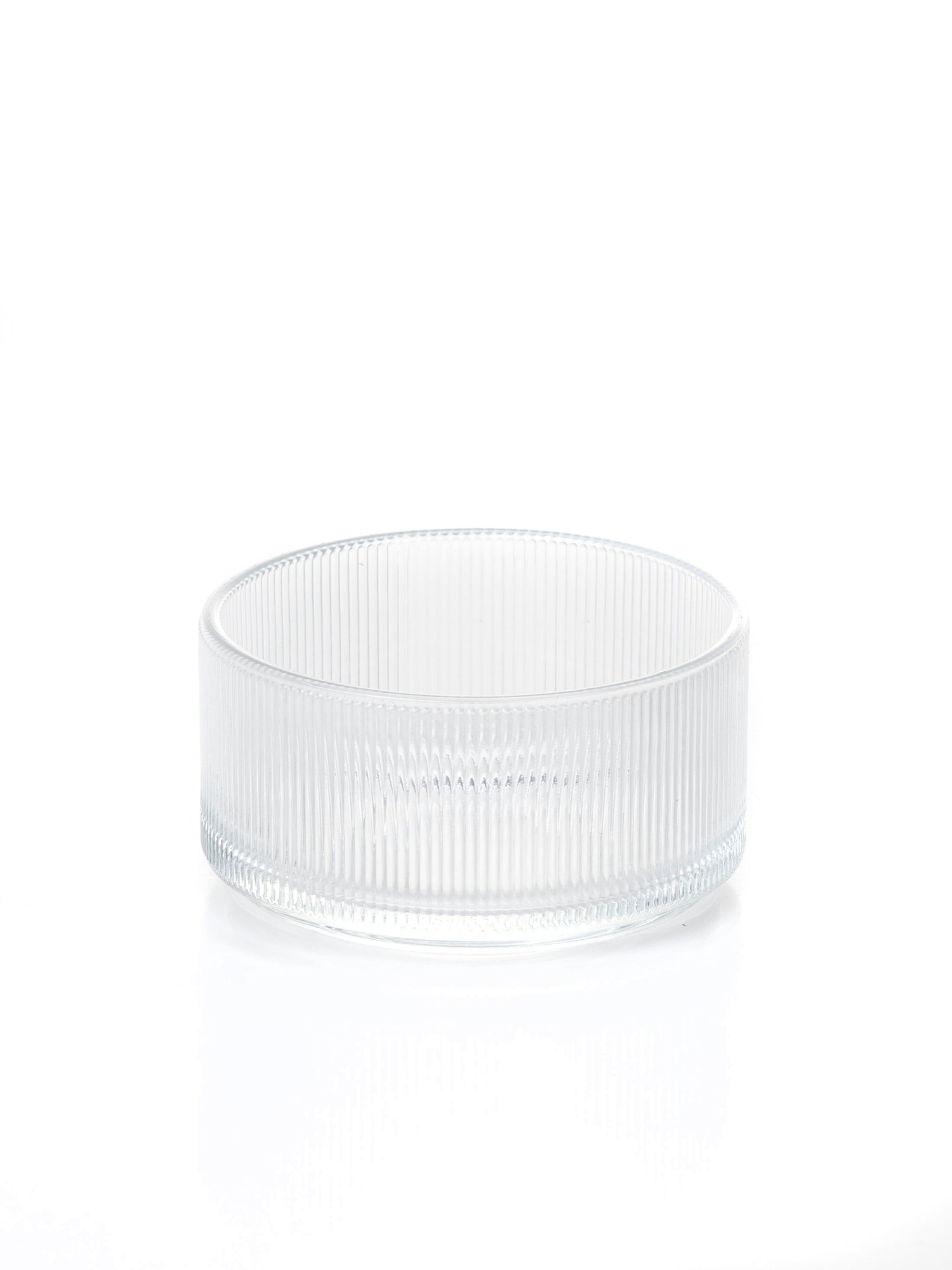 Rillen Glas Schale