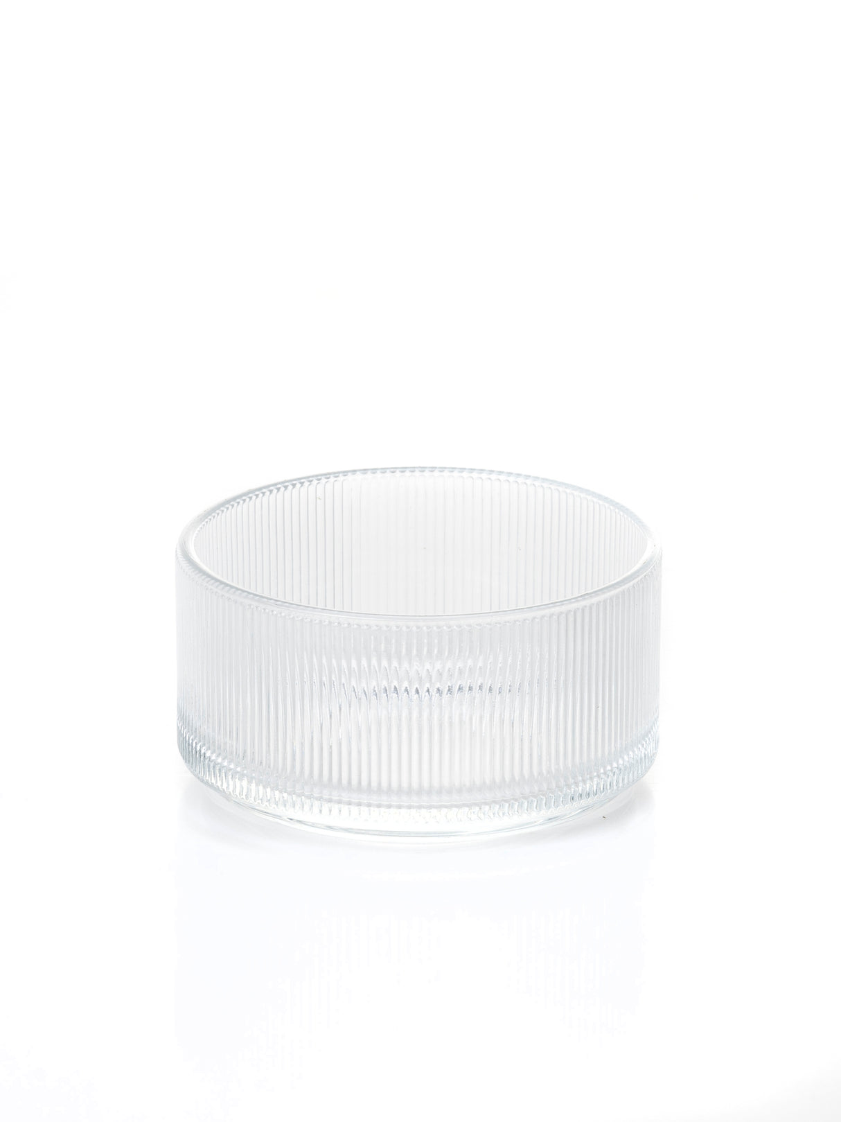 Rillen Glas Schale