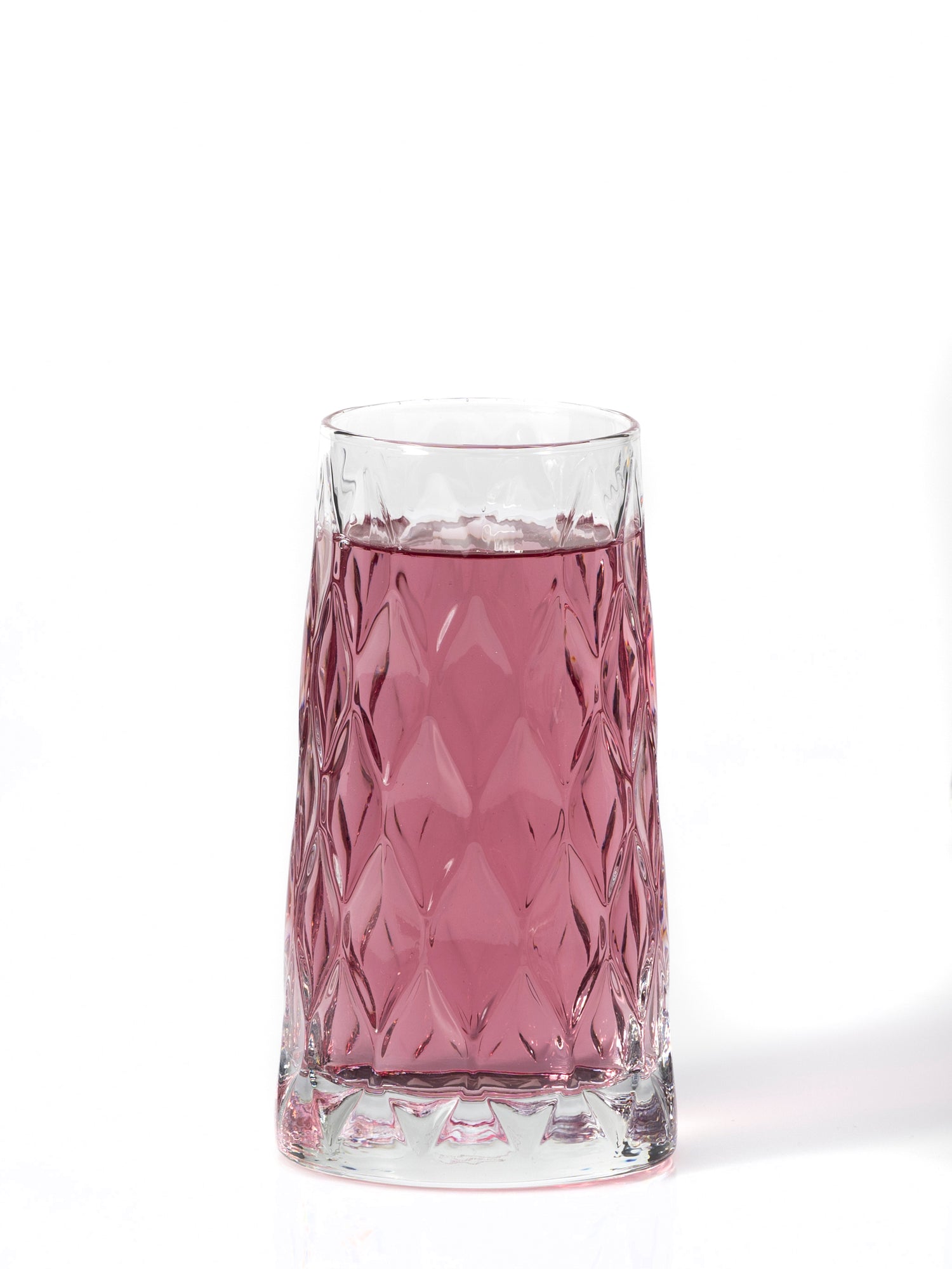 Leafy drinking glass long set of 4