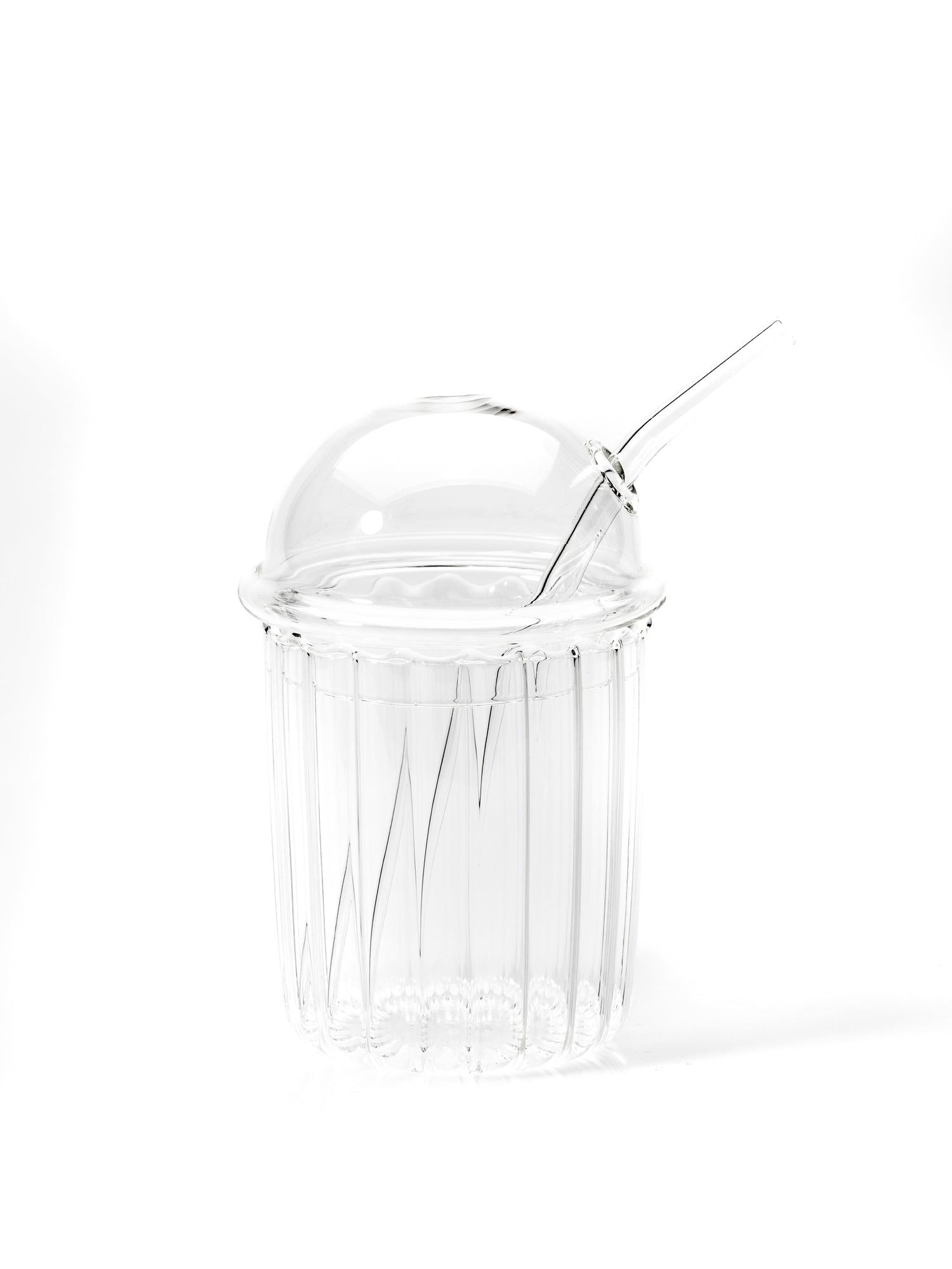 Vivien Glasbecher mit Strohhalm