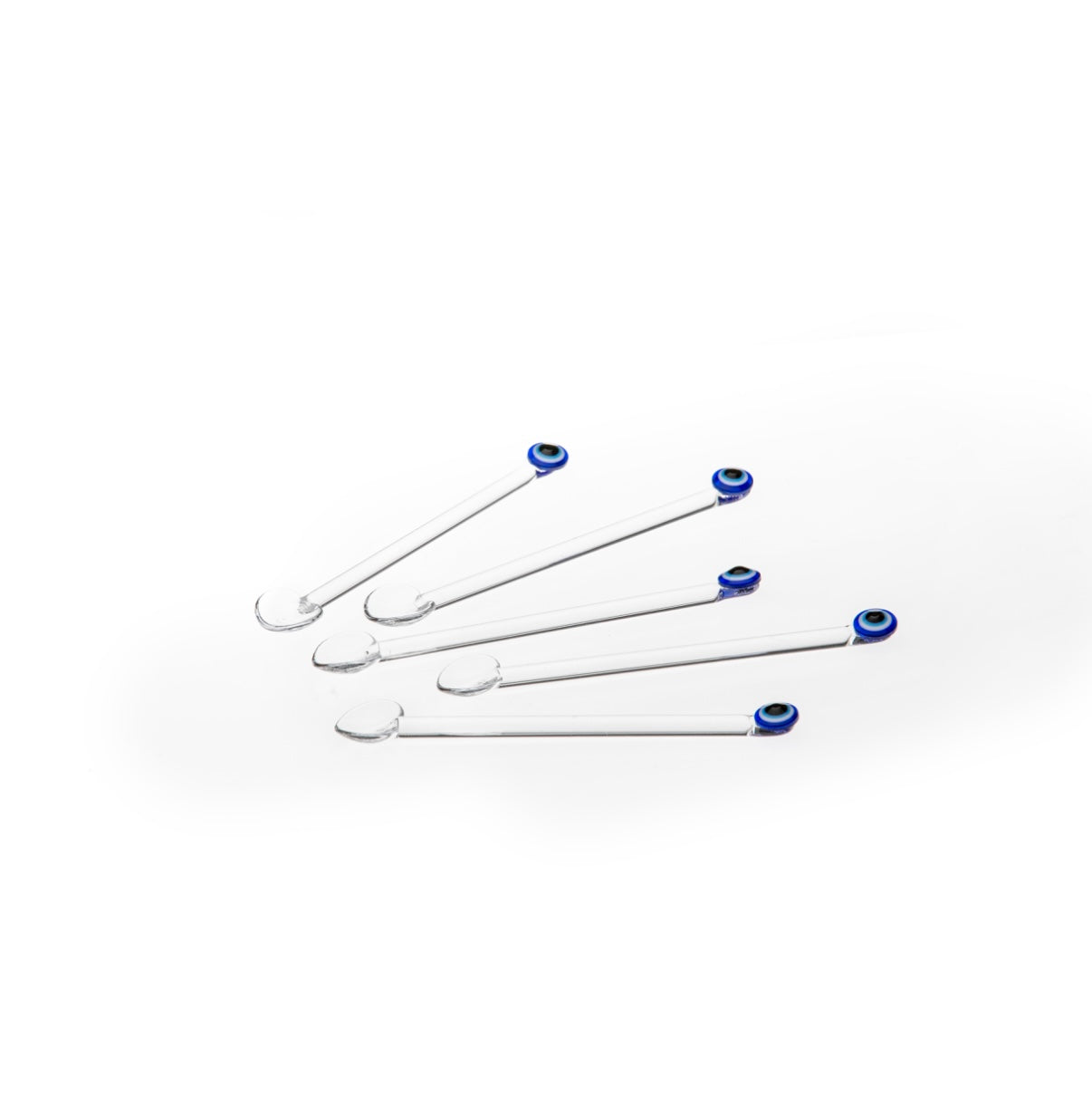 Cuillères à café en verre Nazar, lot de 6