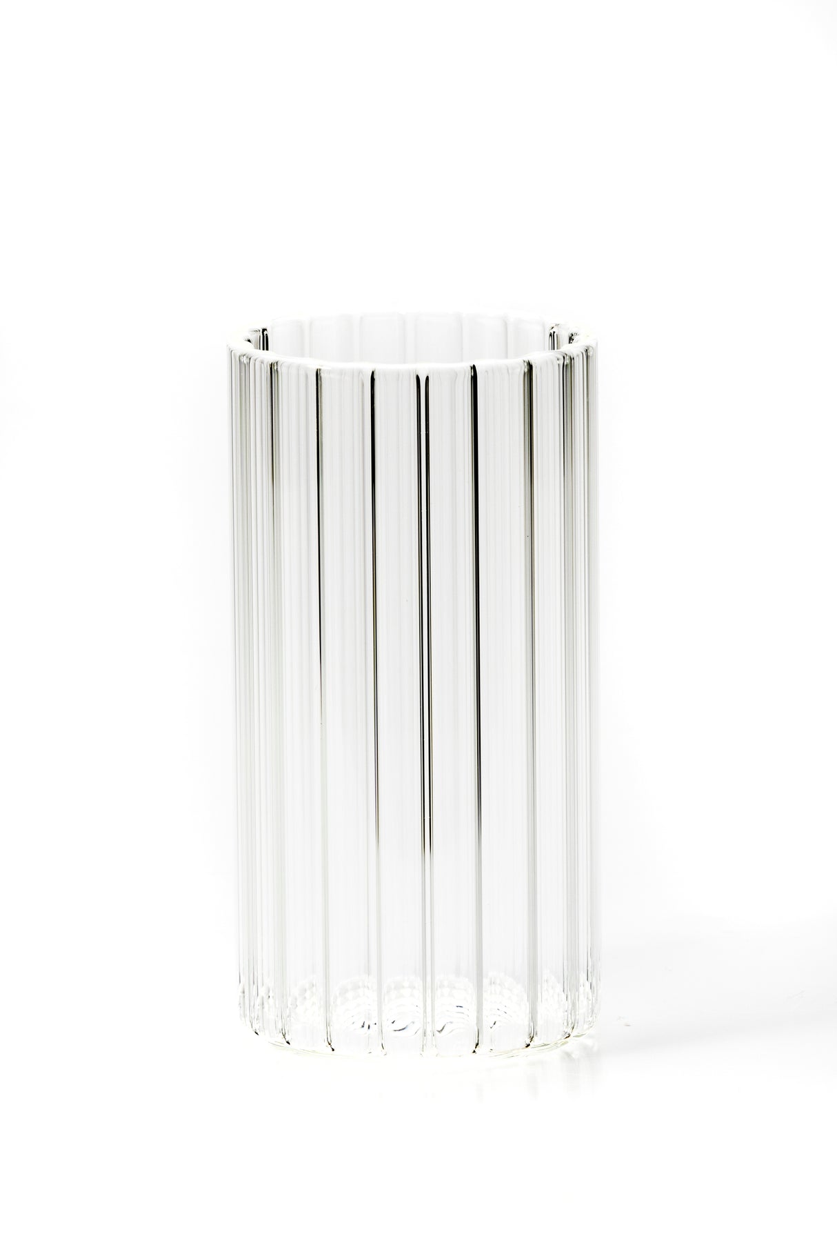 Verre long à rayures