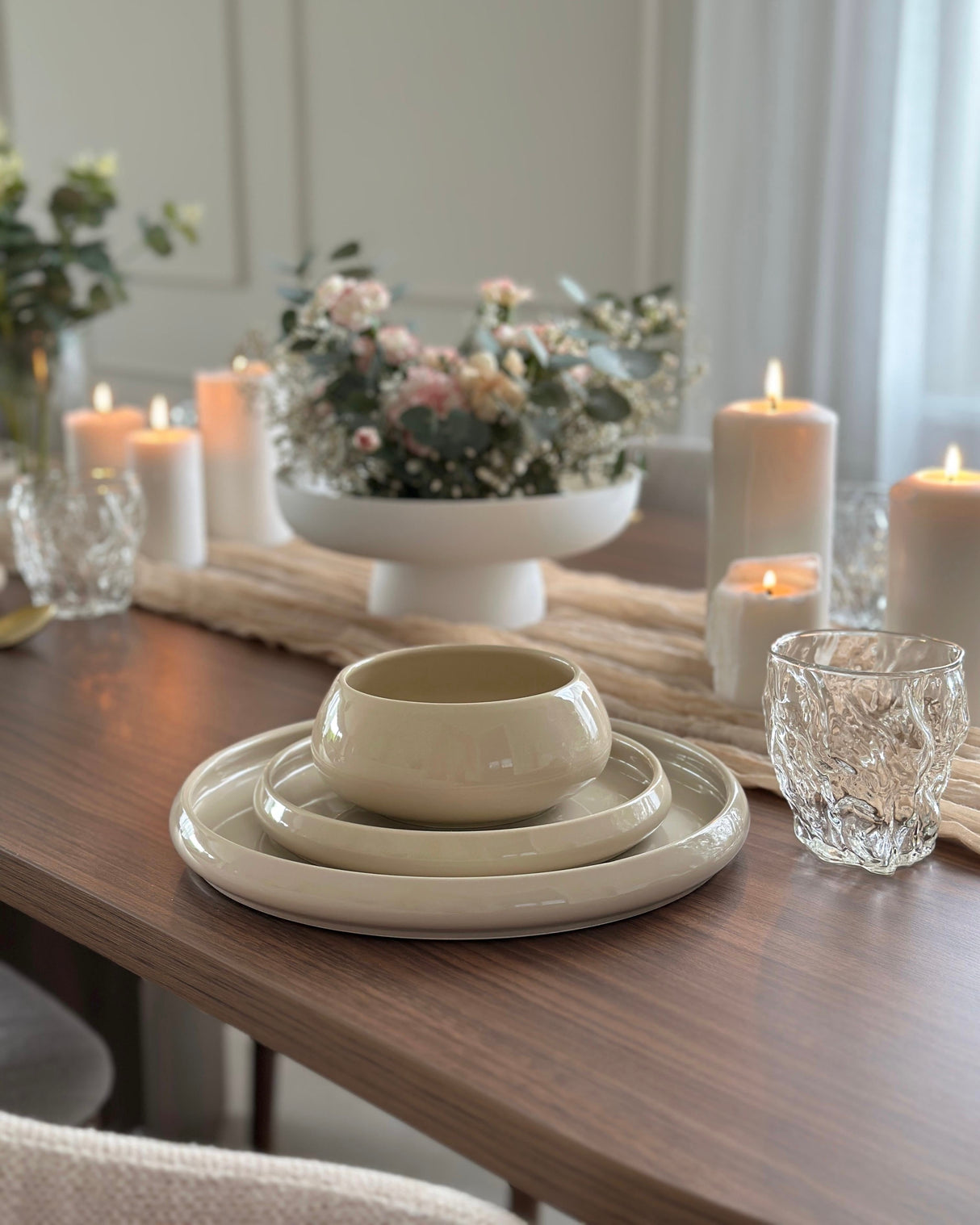 Bondy Beige Teller-Set 25-teilig