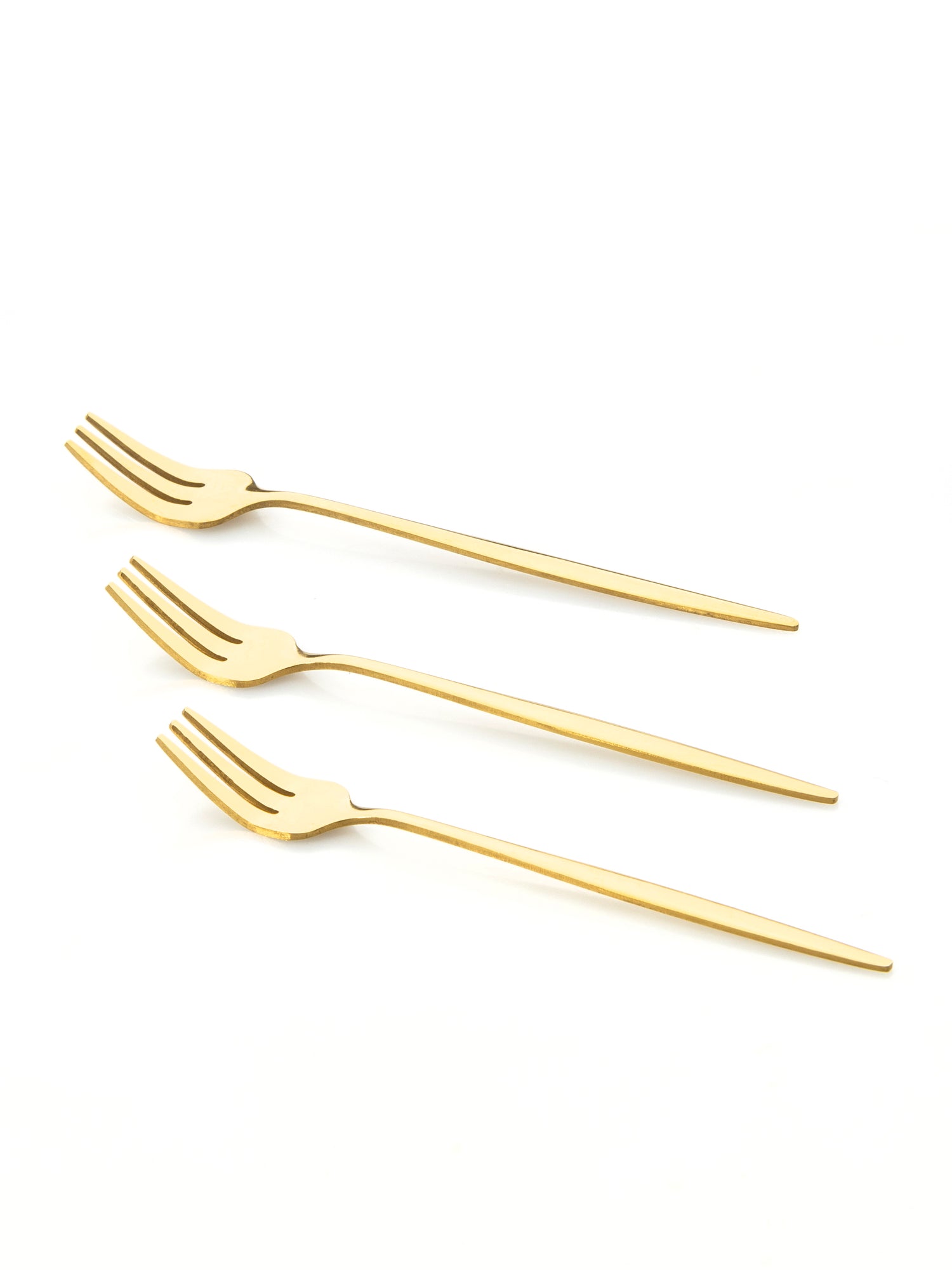 Gold Mini Gabel 6er Set