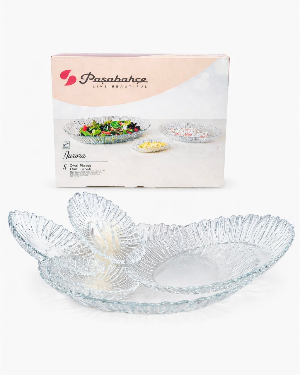 Aurora Oval Platten Set 5-teilig