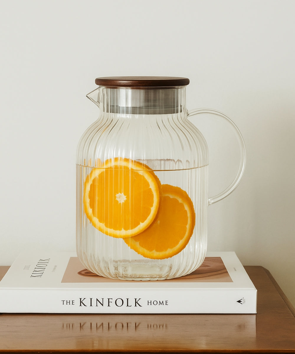 Relief Glaskaraffe 1800ml