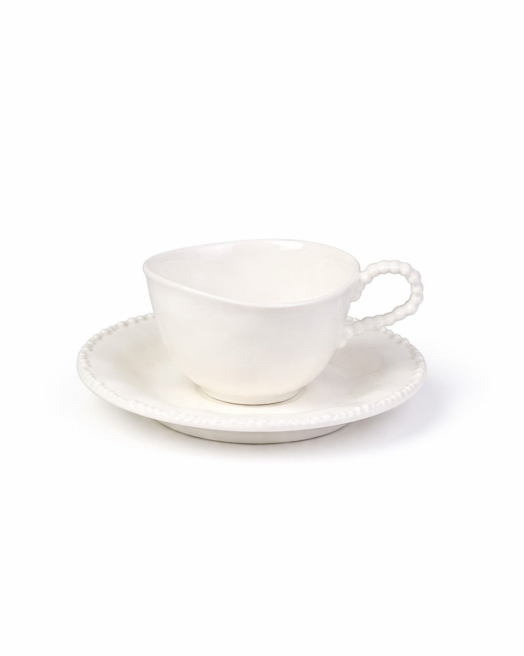 Pearl White Kaffeetassen Set
