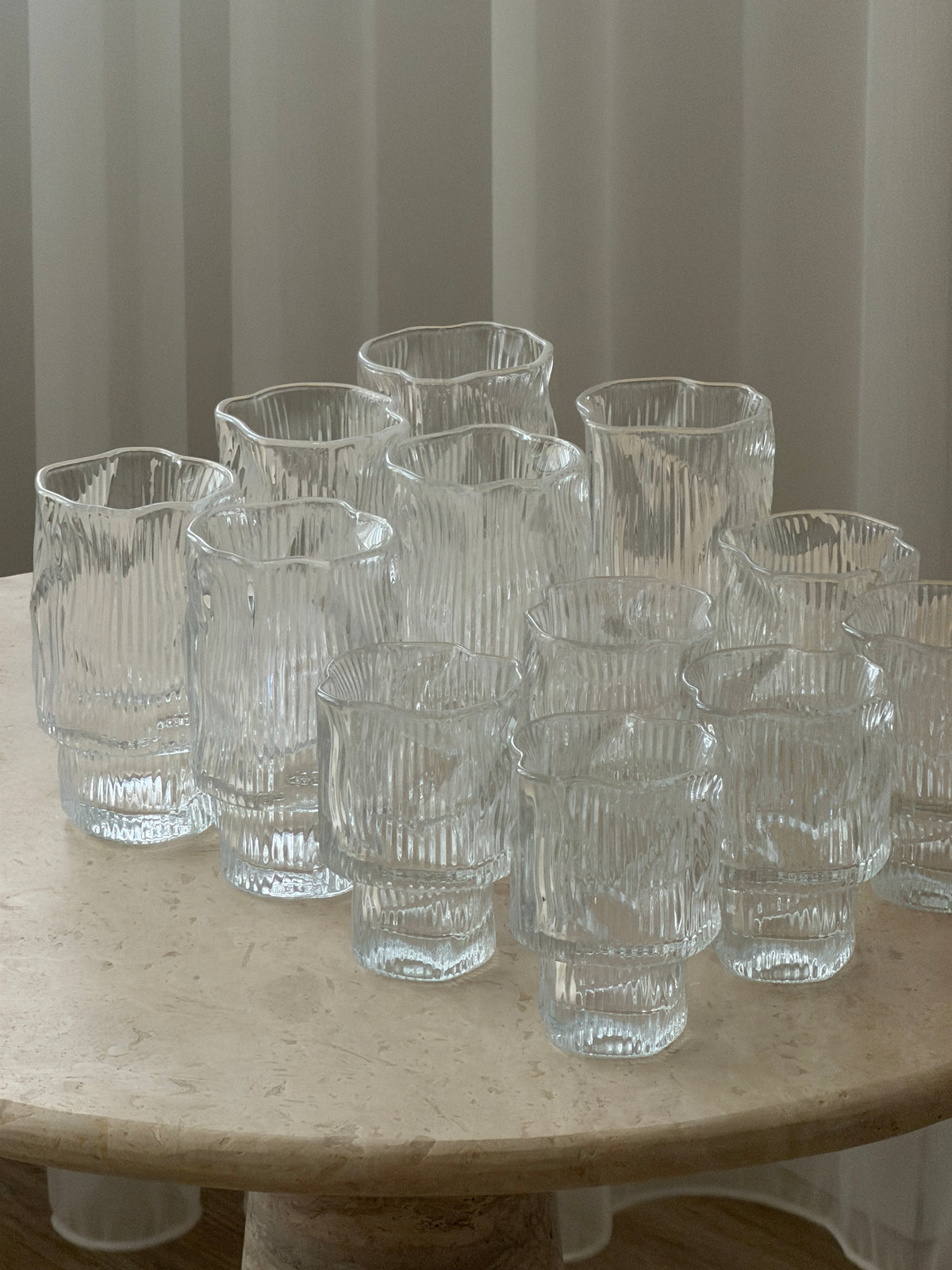 Lumi Stripe Glas 6er Set