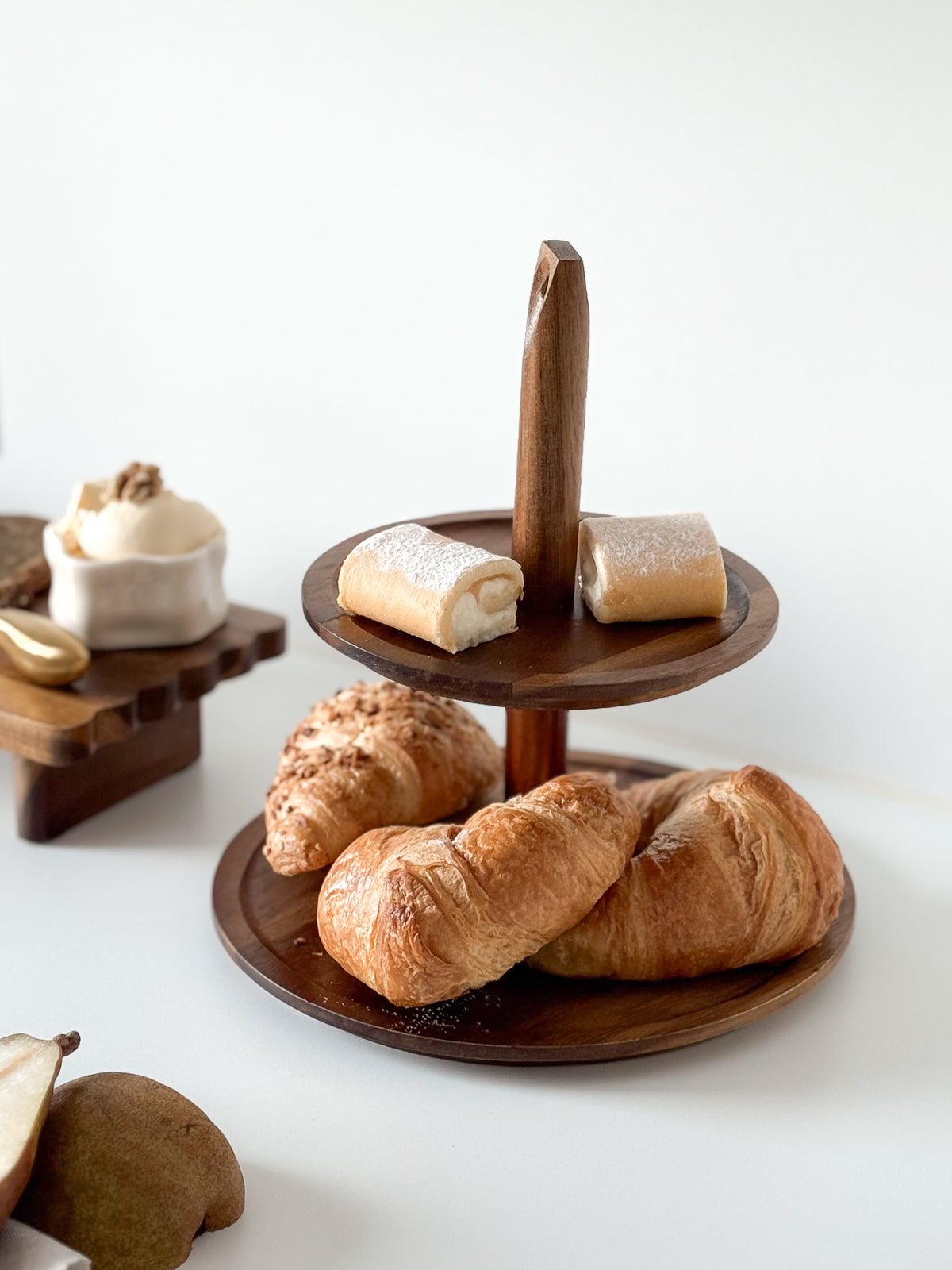 Akazienholz Etagere 25×27cm