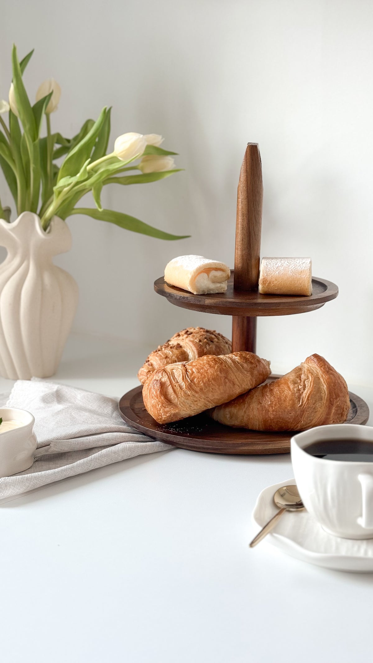 Akazienholz Etagere 25×27cm