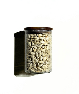 Vorratsgläser Stripe Akaziendeckel 2er Set