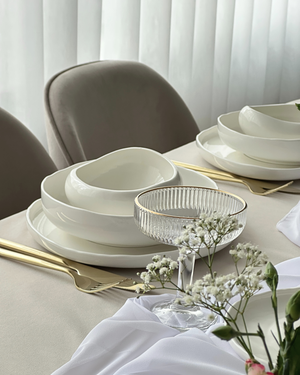 Barles White 25-Teiliges Geschirrset