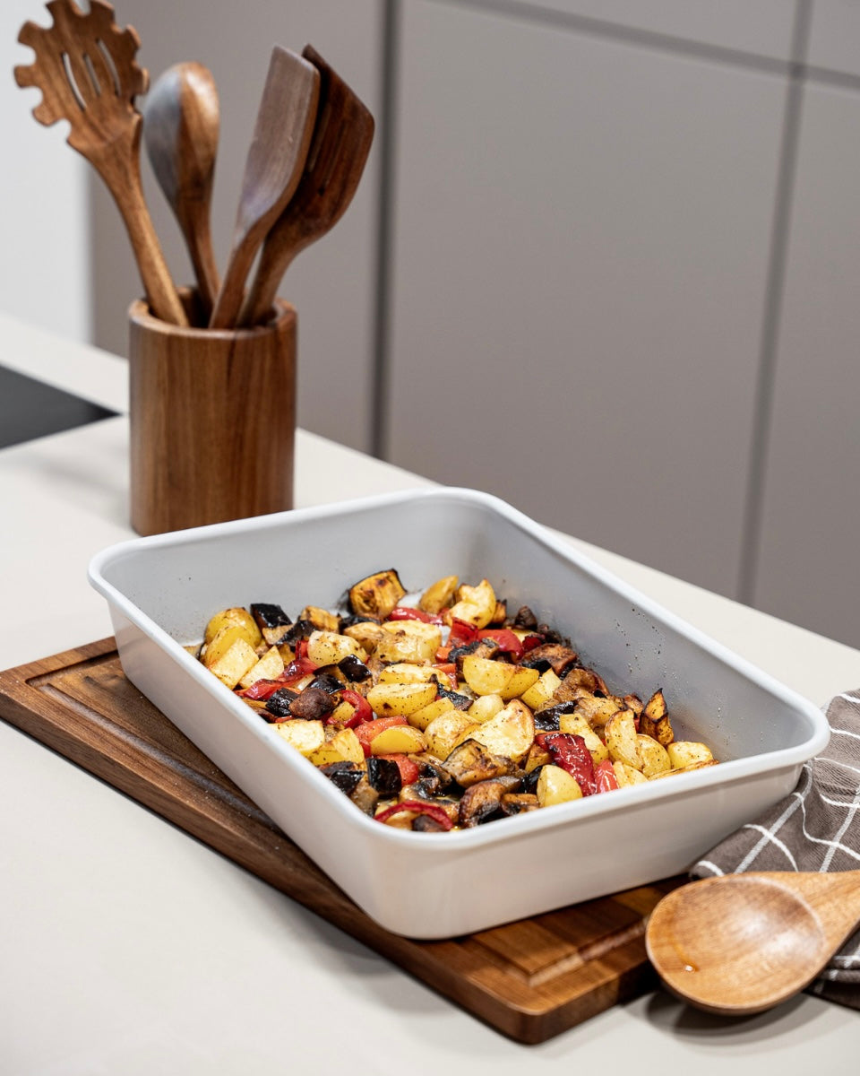 Backblech Rechteckig Beige