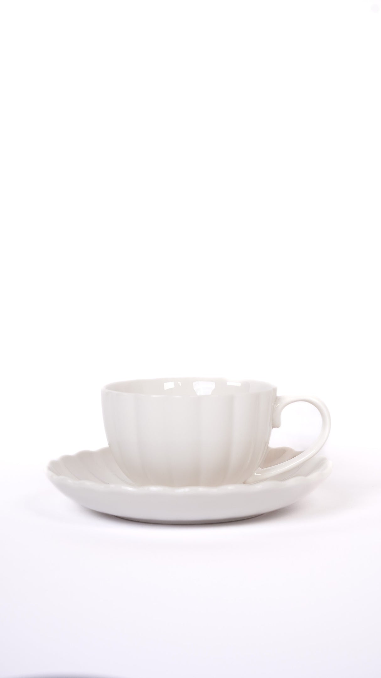 Lotus White Kaffee-Set für 6 Personen