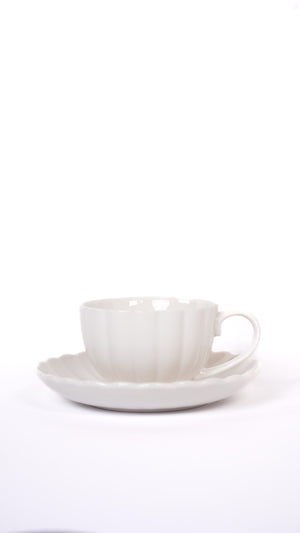 Lotus White Kaffee-Set für 6 Personen