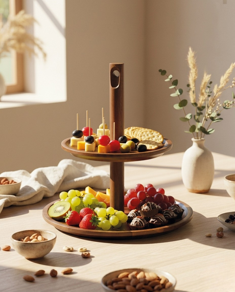 Akazienholz Etagere 25×27cm