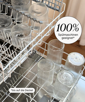 Vorratsgläser Stripe Akaziendeckel 2er Set