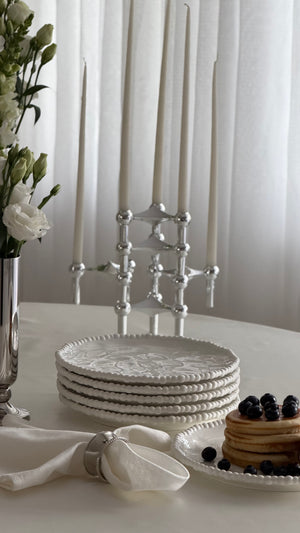 Pearly White Kuchenteller 6er Set