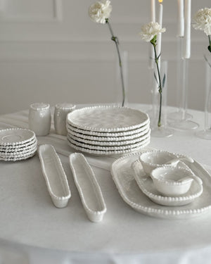 Pearly White Breakfastset 31-Teilig
