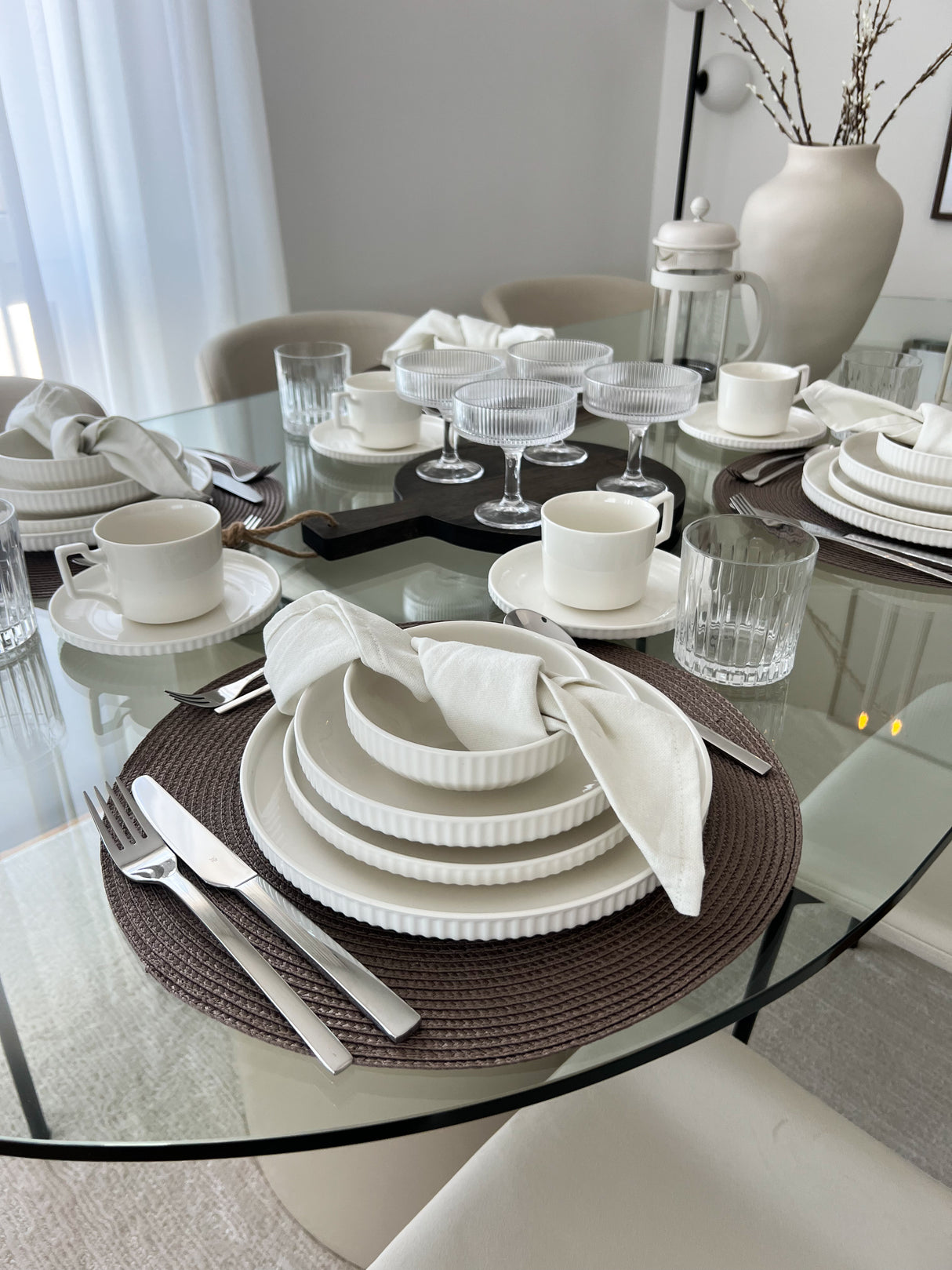 Mimoza Teller-Set