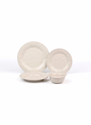 Pearl Teller-Set Beige 24-teilig