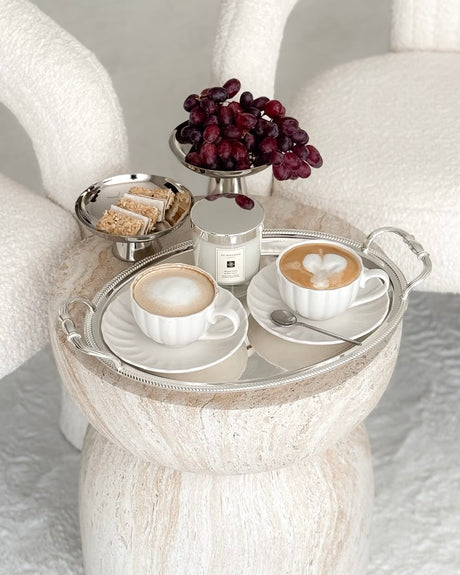 Lotus White Kaffee-Set für 6 Personen