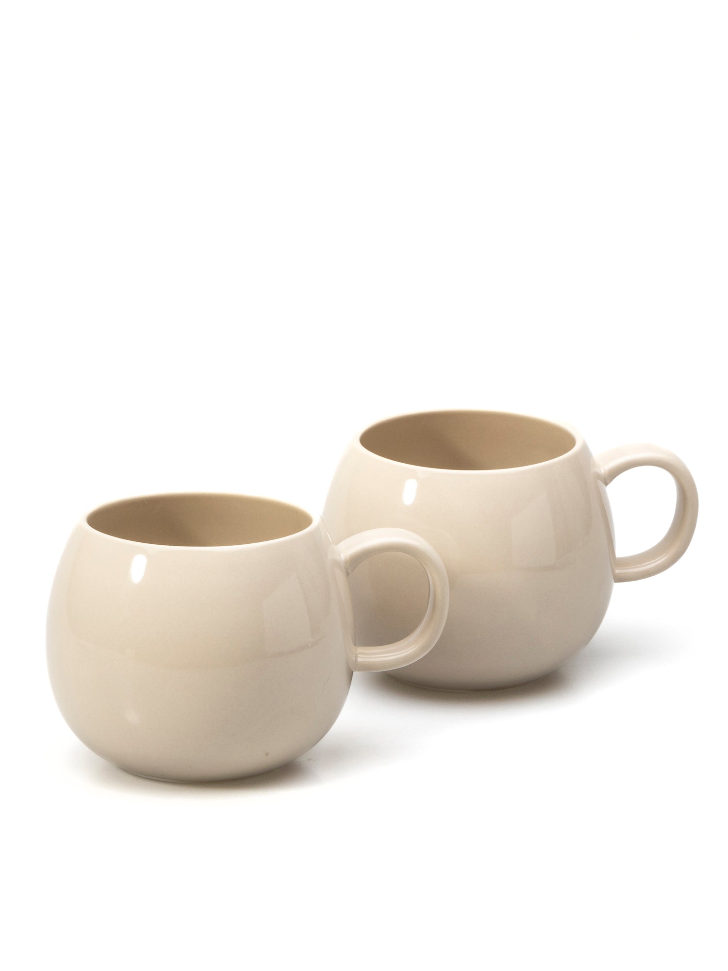 Bondy Beige Große Kaffe Tassen 2er Set – Eka Store