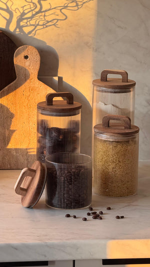 Riffle Vorratsdose mit Henkel