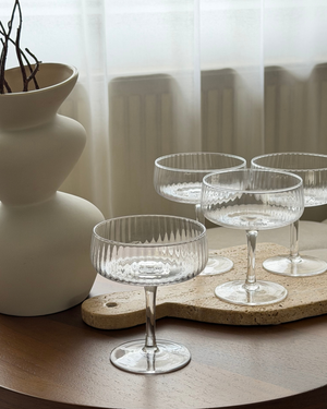 Riffle Champagne Cocktailglas 4er Set