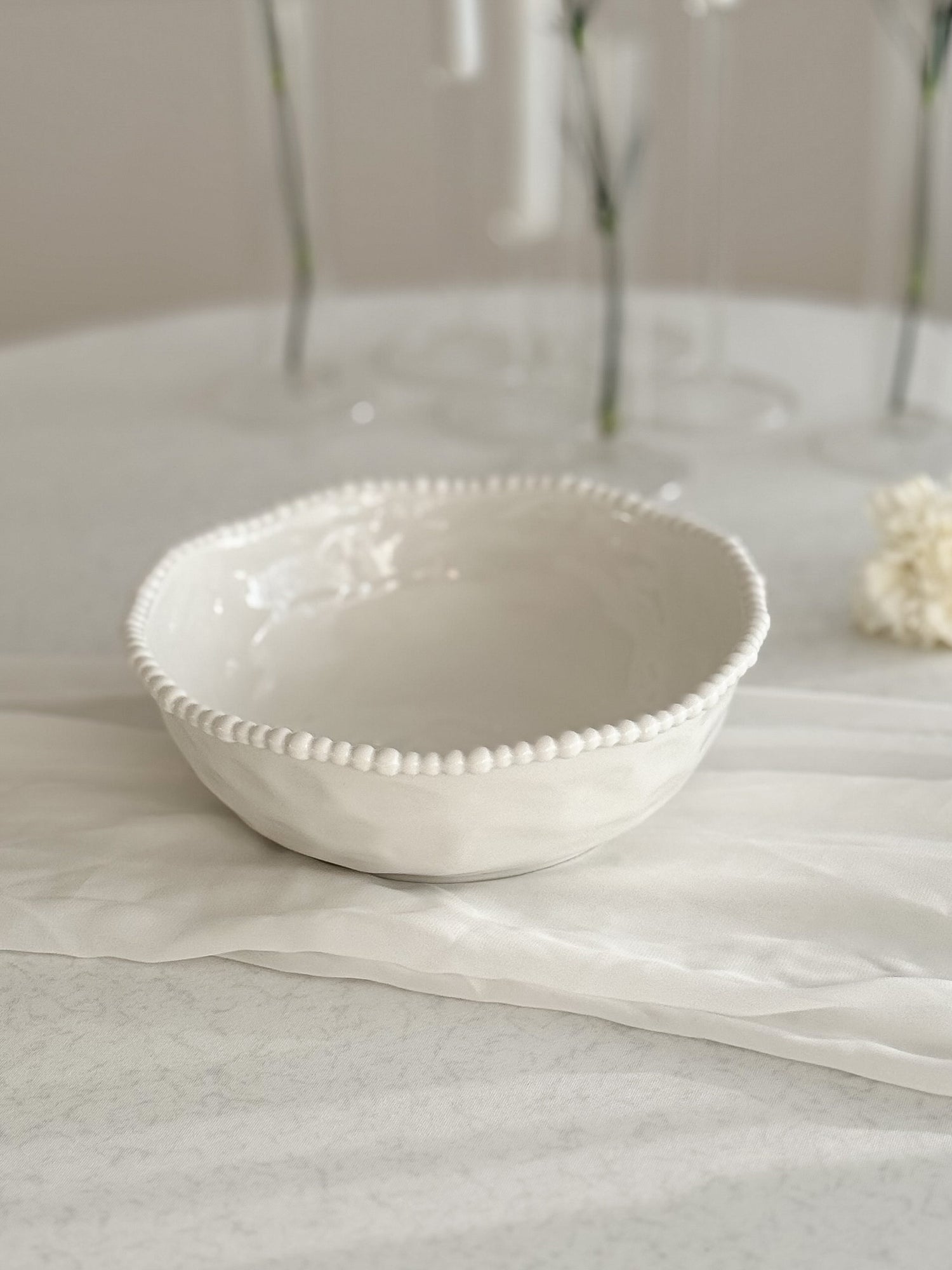 Pearly White Obstschale – Eka Store