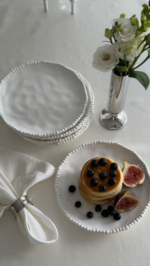 Pearly White Kuchenteller 6er Set