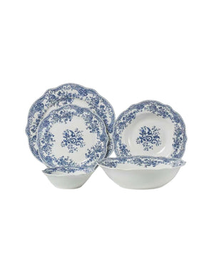Vintage Blue Teller - Set 25-Teilig