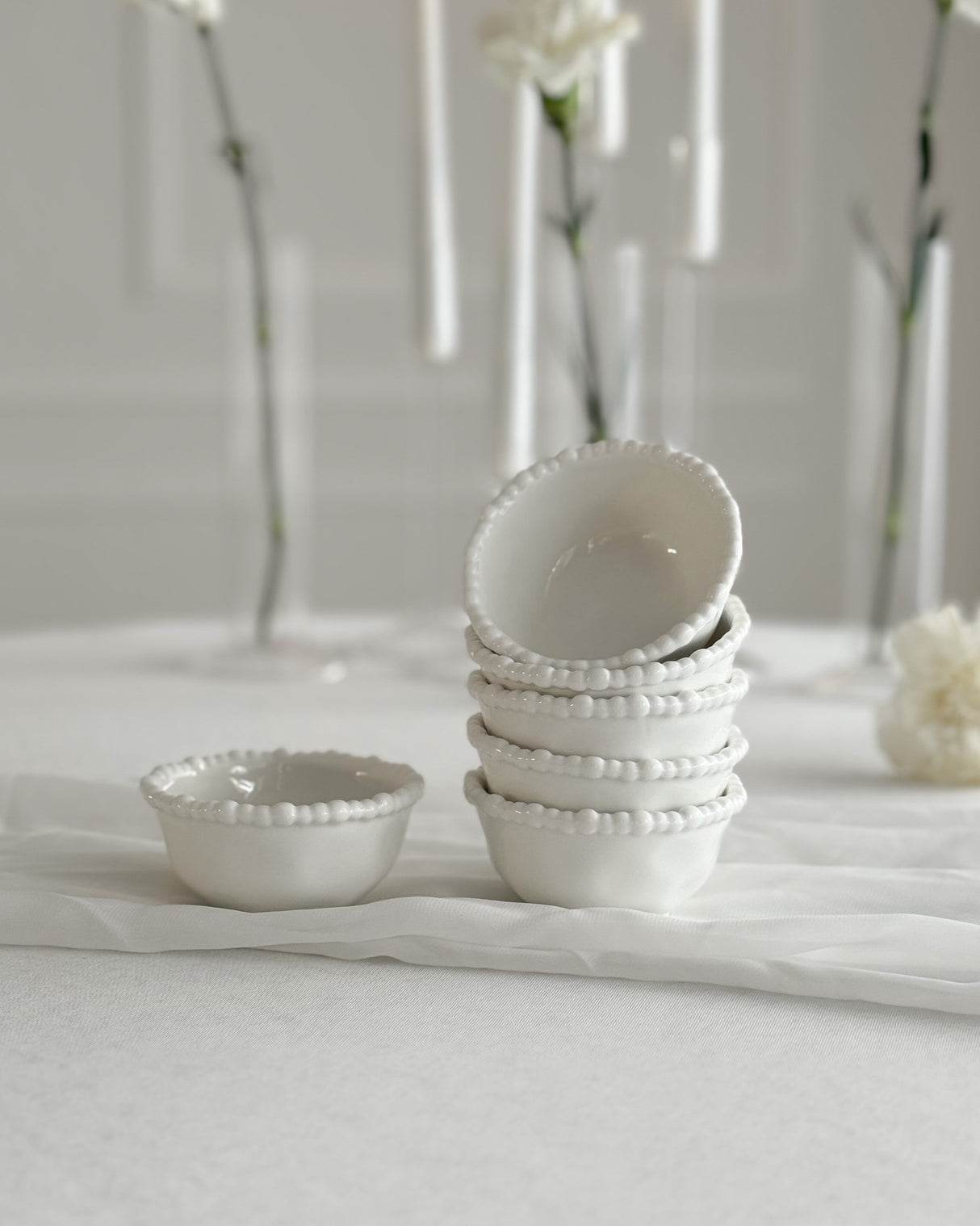 Pearly White Dipschalen 6er Set