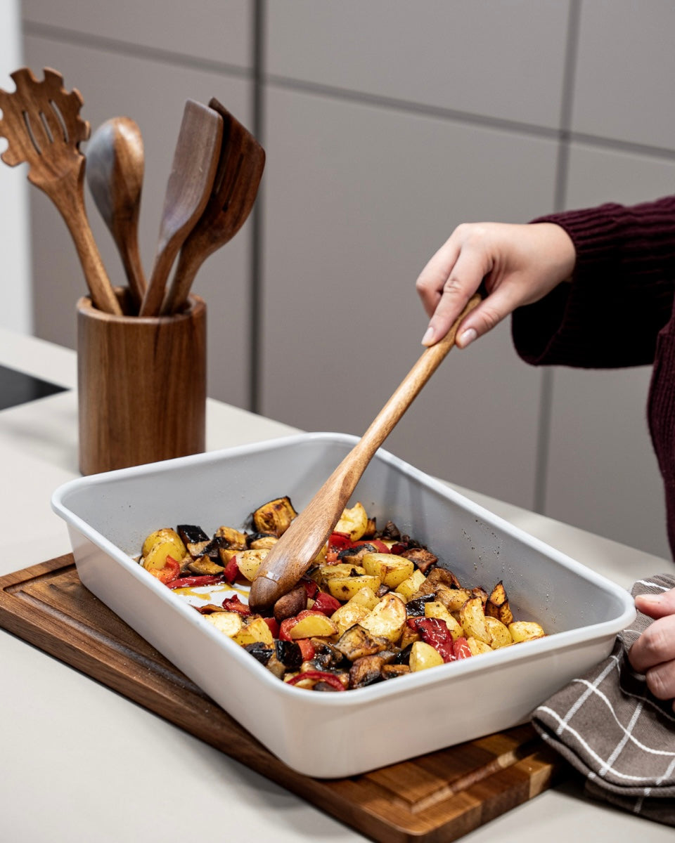 Backblech Rechteckig Beige